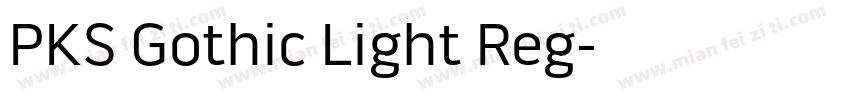 PKS Gothic Light Reg字体转换